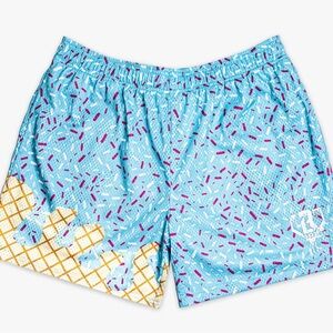 Kids Blue Ice Cream Print Shorts